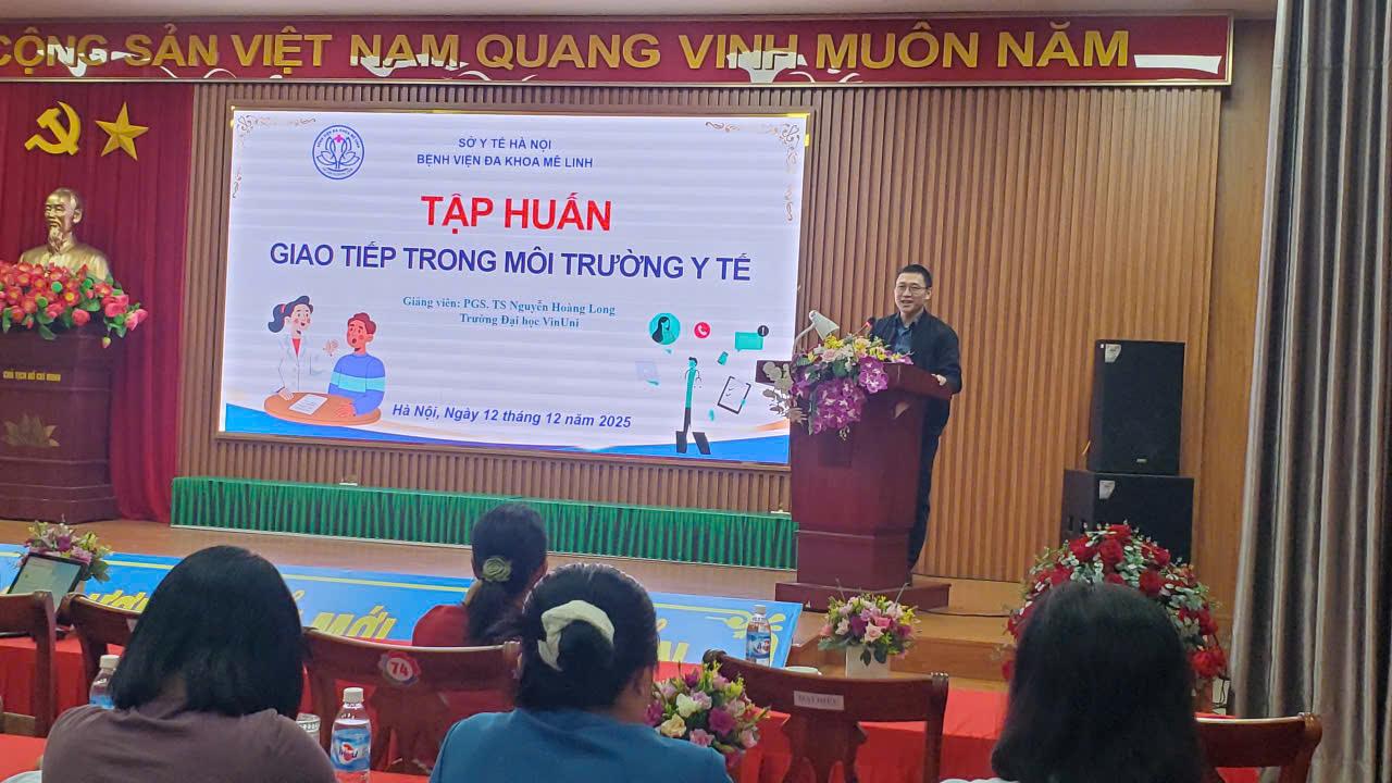 BỆNH VIỆN ĐA KHOA MÊ LINH TỔ CHỨC TẬP HUẤN GIAO TIẾP TRONG MÔI TRƯỜNG Y TẾ