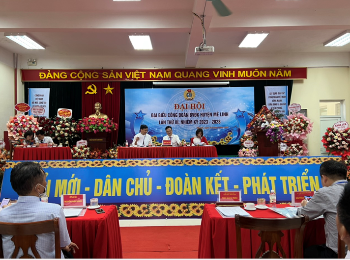 Tổ chức thành công Đại hội Đại biểu Công đoàn Bệnh viện Đa khoa huyện Mê Linh nhiệm kỳ 2023-2028