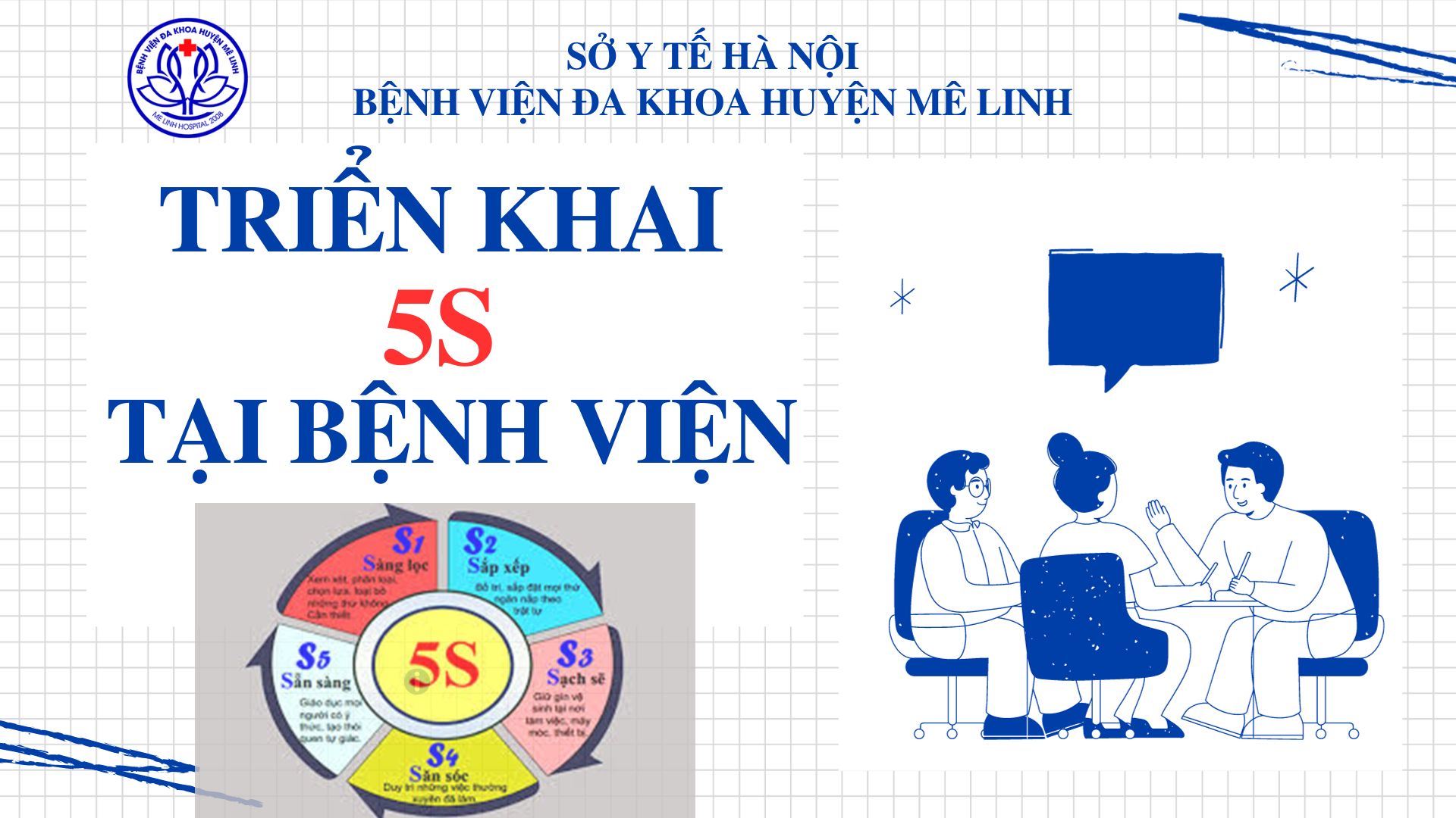 Tập huấn 5S tại Bệnh viện đa khoa huyện Mê Linh