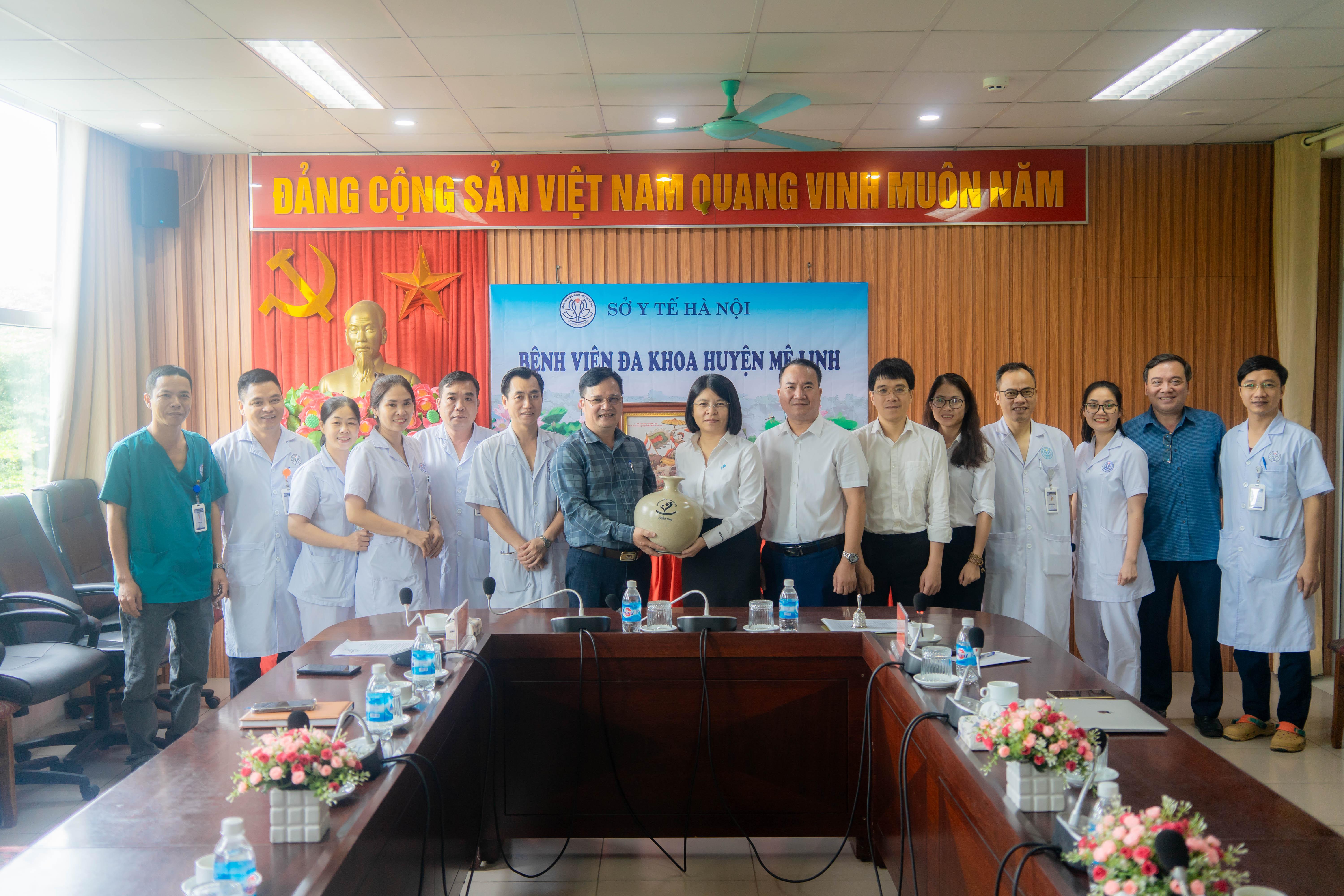 BỆNH VIỆN NHI HÀ NỘI LÀM VIỆC VÀ HỖ TRỢ PHÁT TRIỂN CHUYÊN MÔN NHI KHOA TẠI BỆNH VIỆN ĐA KHOA HUYỆN MÊ LINH