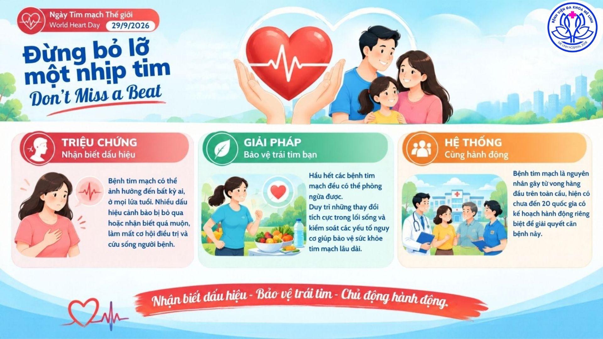 CHỦ ĐỘNG BẢO VỆ TRÁI TIM – BẢO VỆ SỨC KHỎE MỖI NGÀY