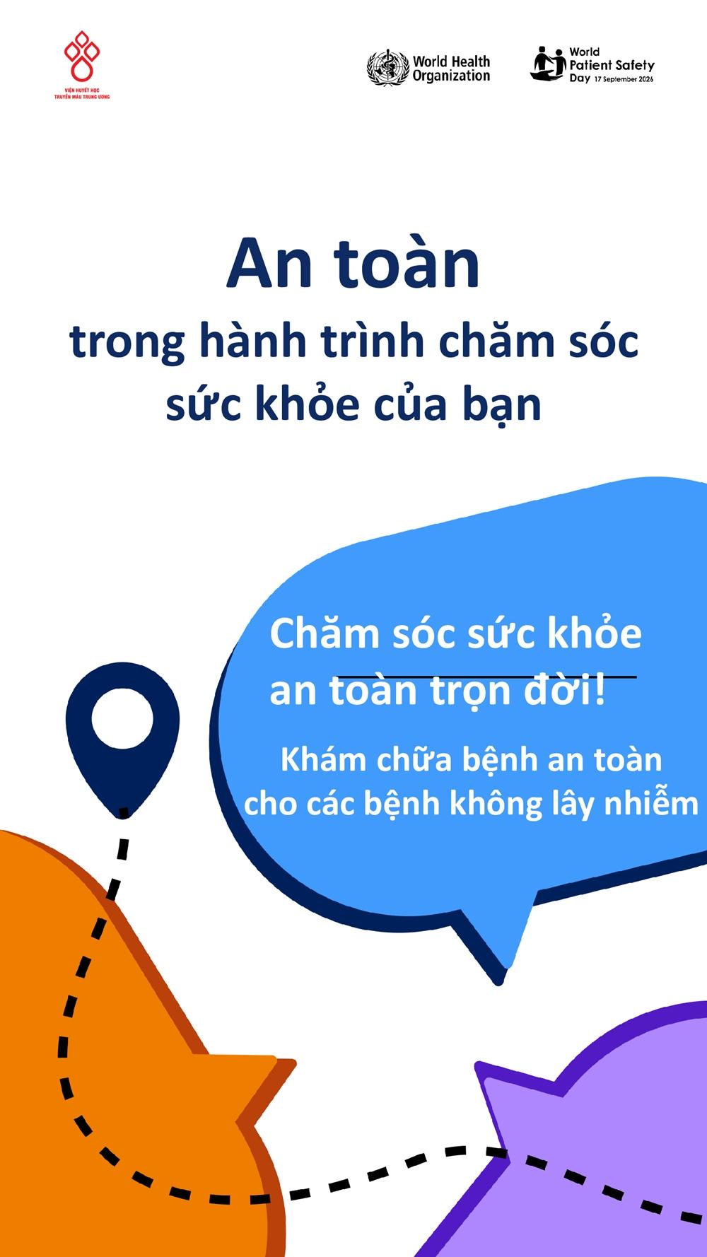 🛡️ HƯỞNG ỨNG NGÀY AN TOÀN NGƯỜI BỆNH THẾ GIỚI 17/9/2026 AN TOÀN TRONG CHĂM SÓC CÁC BỆNH KHÔNG LÂY NHIỄM – NHẬN DIỆN NGUY CƠ, CHỦ ĐỘNG PHÒNG NGỪA